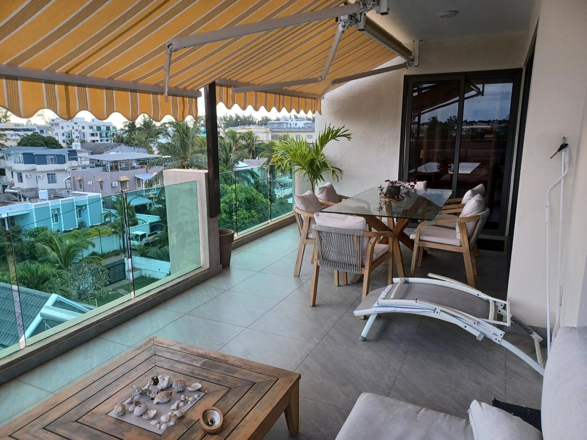 Splendide Penthouse Vue Mer A 5 Mn A Pied De La Plage Flic en Flac Экстерьер фото